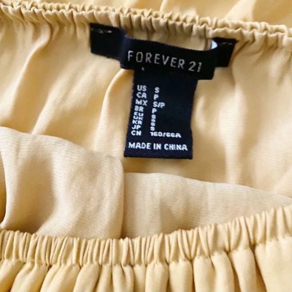 Yellow Draped Off Shoulder Romper - Picture 2 of 10